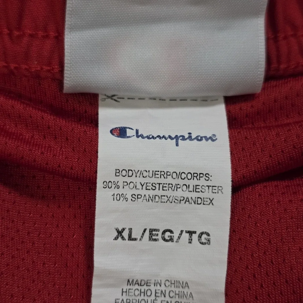 Champion‎ Athletic Swim Trunks Men's Size XL Red Pockets Lined Logo